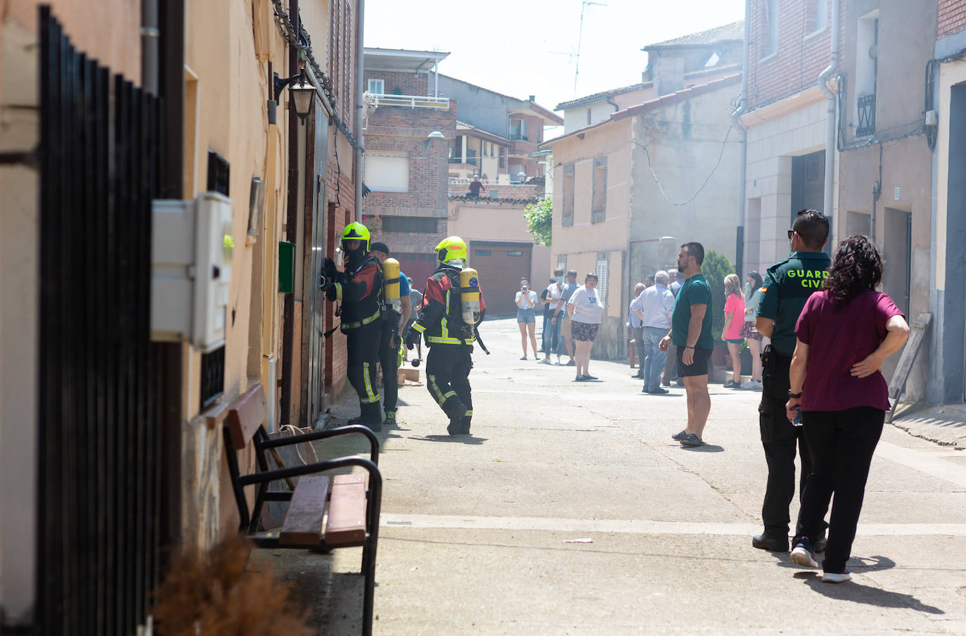 Incendio en una casa en Uruñela