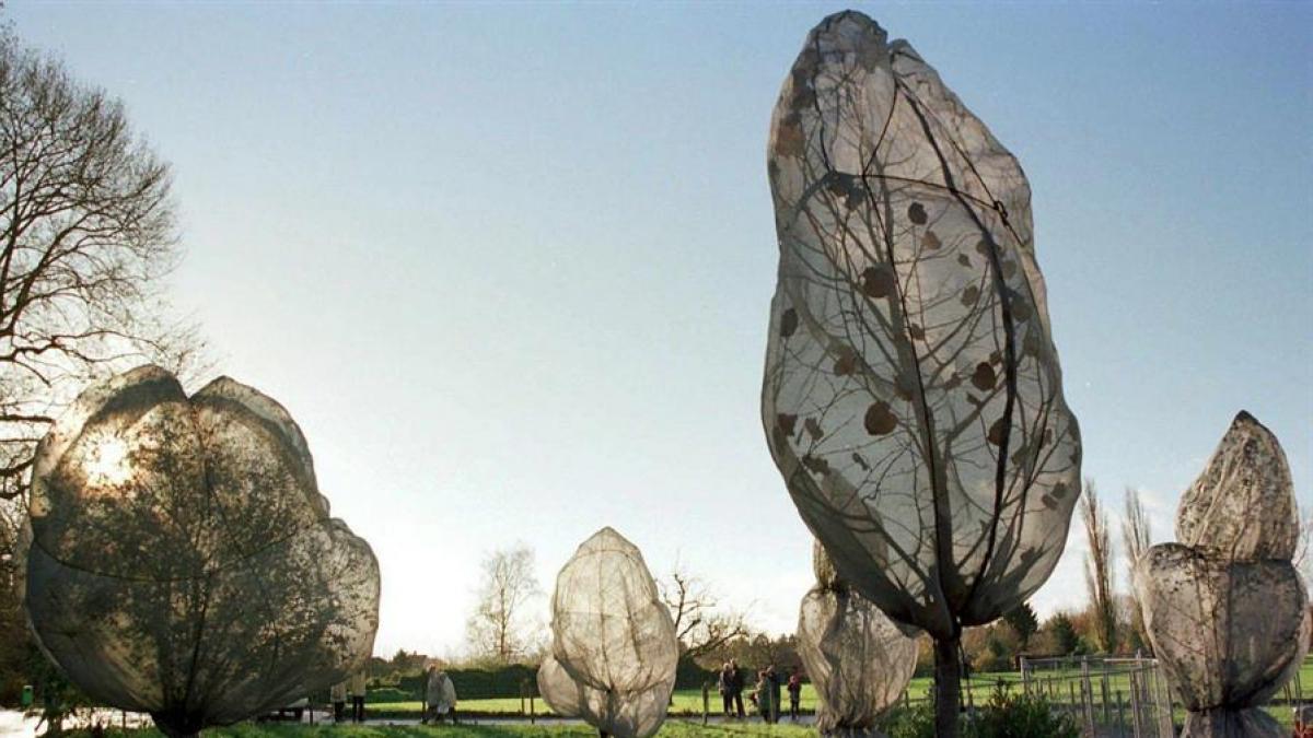 Entre el 13 de noviembre y el 14 de diciembre de 1998, Christo y Jeanne-Claude envolvieron 178 árboles en el Parque Berower de la Fundación Beyeler en Riehen, al noroeste de Basilea, Suiza. Para cubrirlos, la pareja utilizó 5,5 hectáreas de un brillante poliéster color plata y 23 Km de soga. Las ramas de los árboles empujaban la tela creando formas únicas en cada uno de ellos.