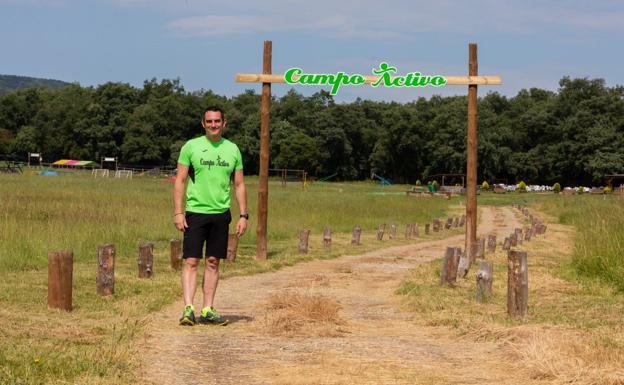 Arnaudin, en las instalaciones del parque multiaventura Parque Activo. 