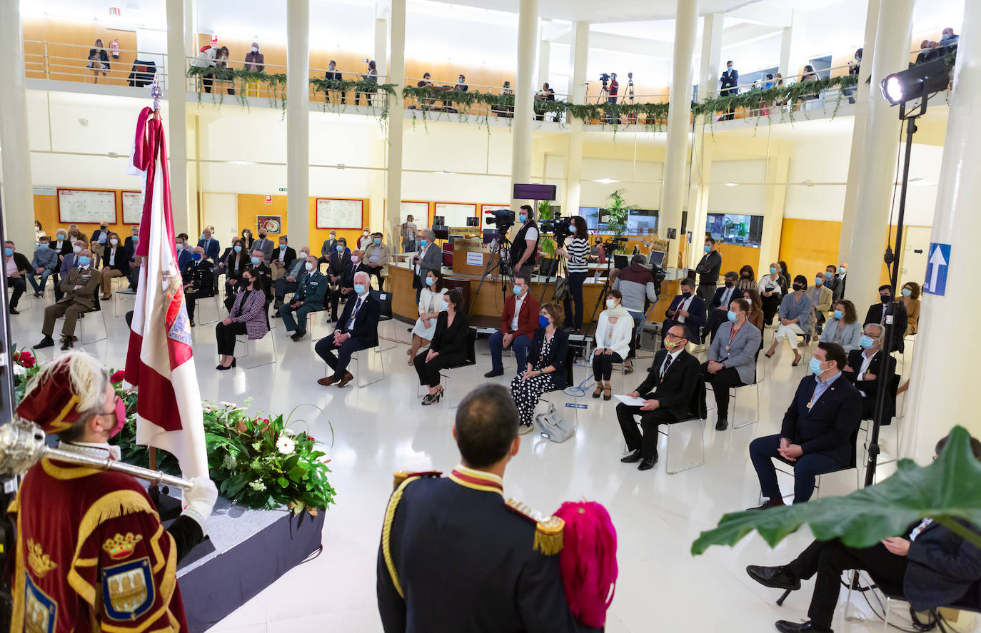 El alcalde de Logroño ha trasladado el agradecimiento del Consistorio a todos los ciudadanos