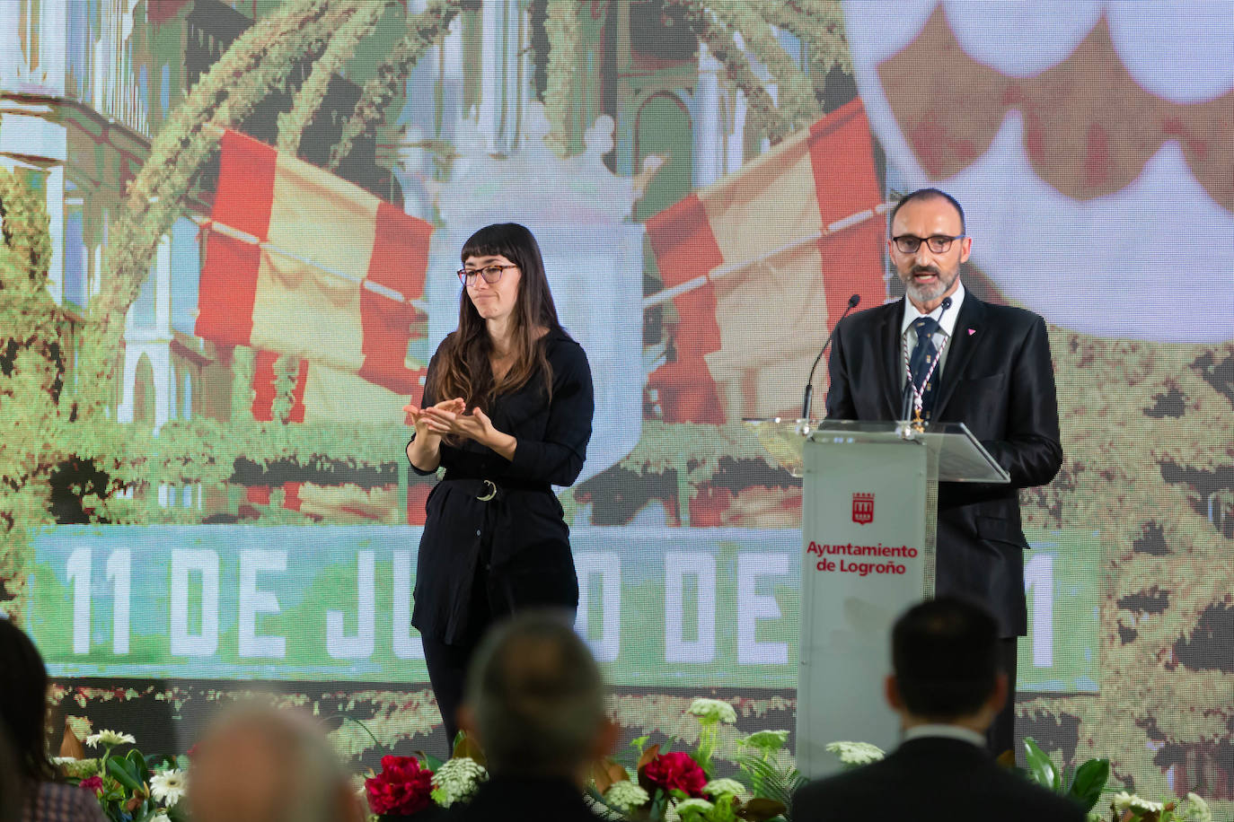El alcalde de Logroño ha trasladado el agradecimiento del Consistorio a todos los ciudadanos