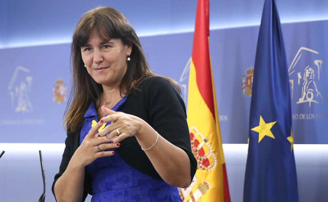 La portavoz de Junts per Catalunya (JxCat), Laura Borràs. 