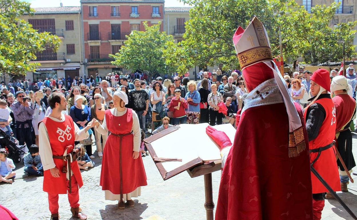 Imagen de una edición anterior de las Jornadas Medievales de Briones