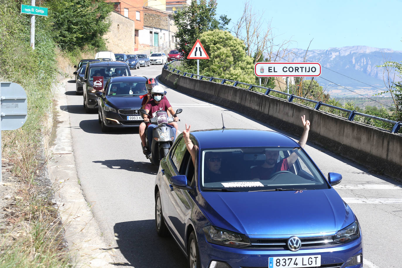 Este sábado se ha llevado a cabo una marcha en coche desde el enclave logroñés hasta Las Norias