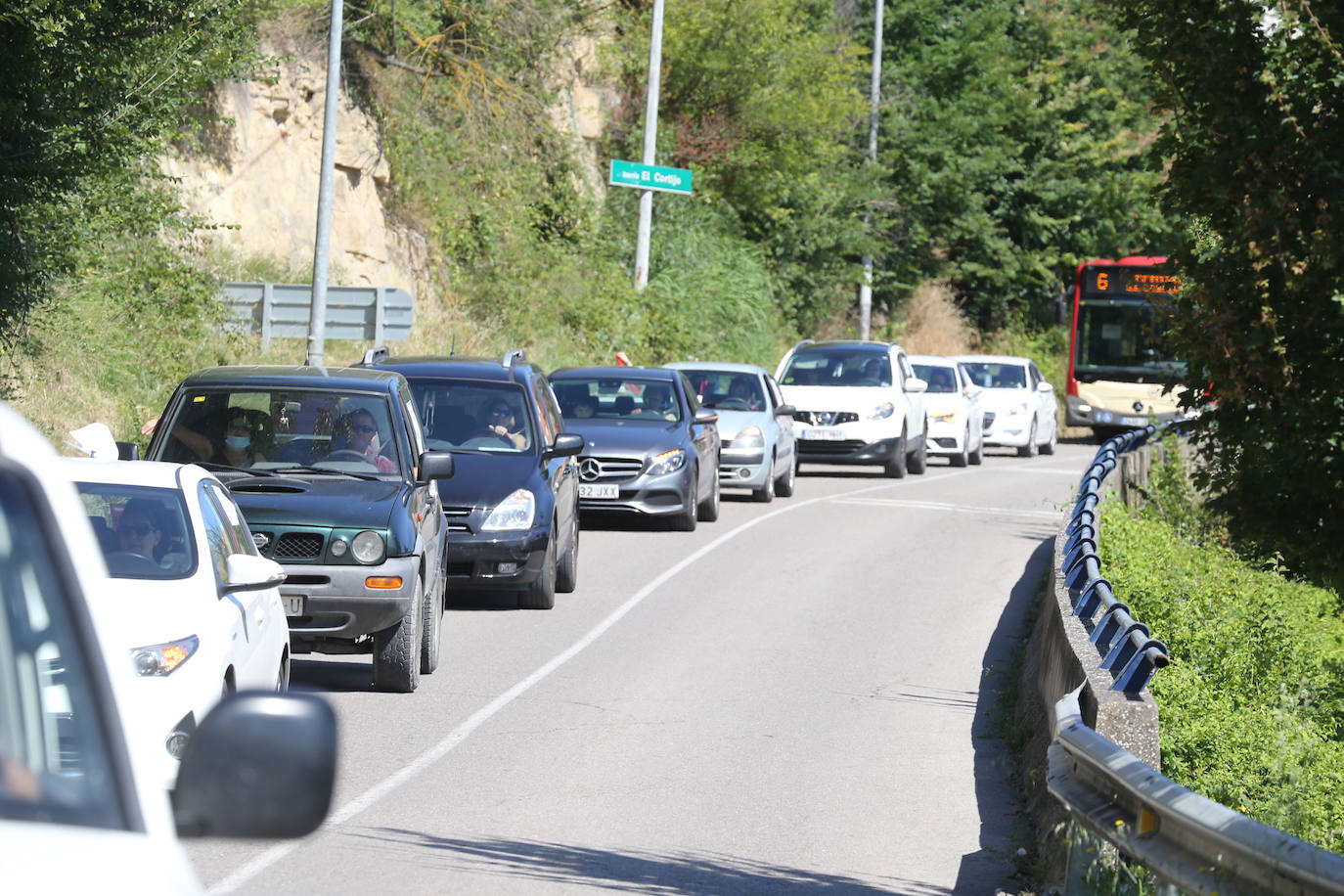 Este sábado se ha llevado a cabo una marcha en coche desde el enclave logroñés hasta Las Norias