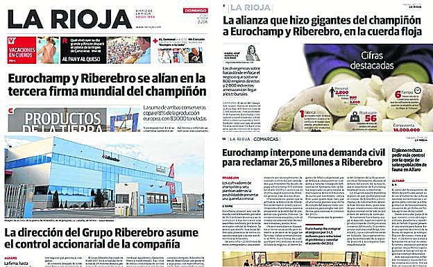 Cronología de la alianza entre Riberebro y Eurochamp