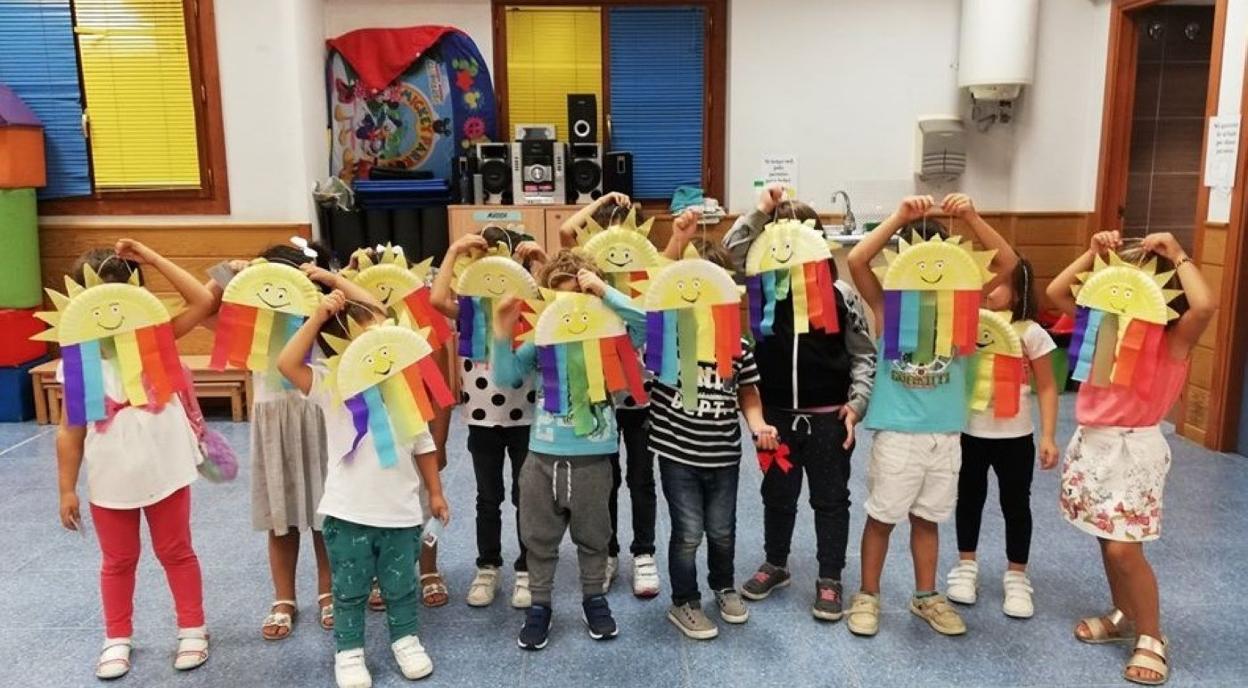 Niños en la ludoteca municipal durante el pasado verano. 