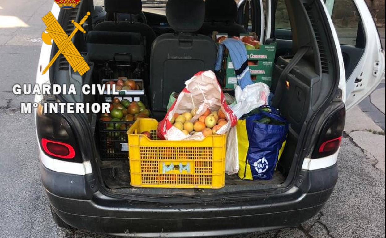 La Guardia Civil incauta 120 kilos de alimentos con destino a Logroño