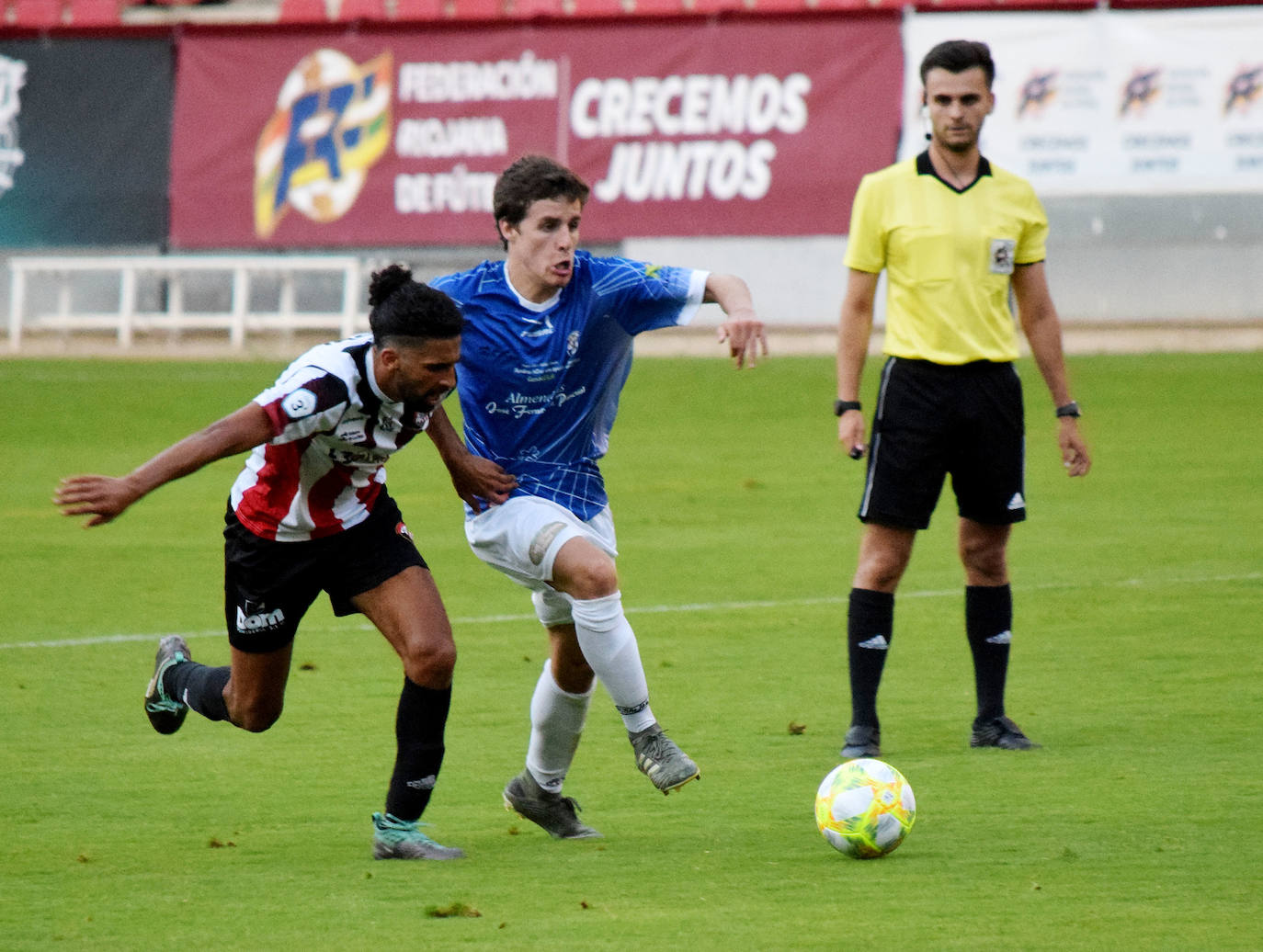 Los blanquirrojos se impusieron el sábado al Arnedo en Las Gaunas (2-0)