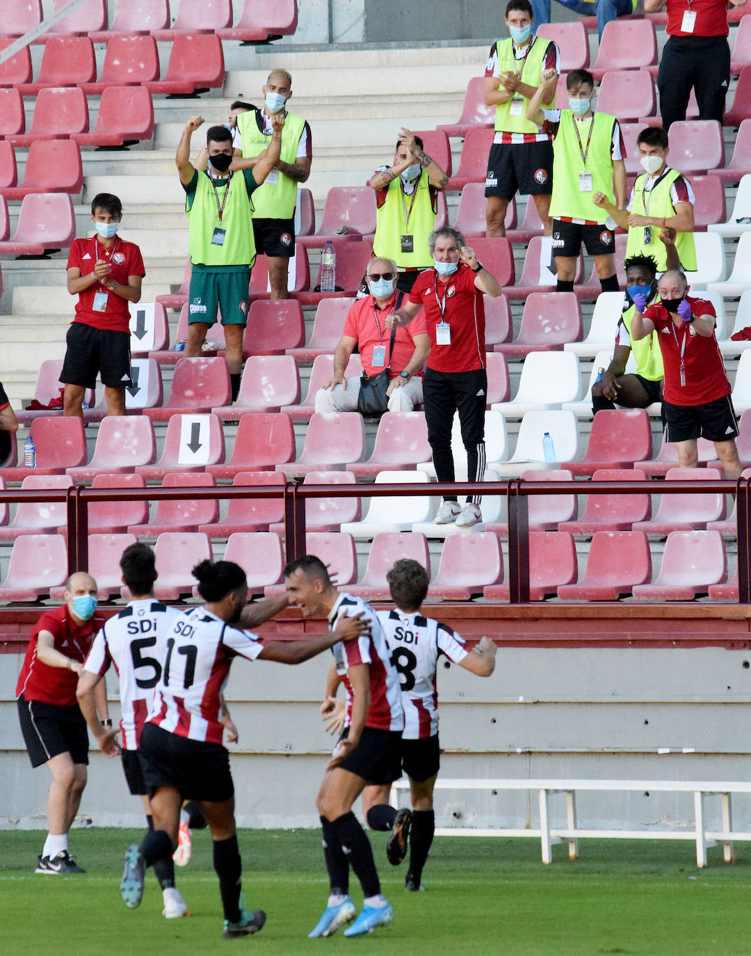 Los blanquirrojos se impusieron el sábado al Arnedo en Las Gaunas (2-0)