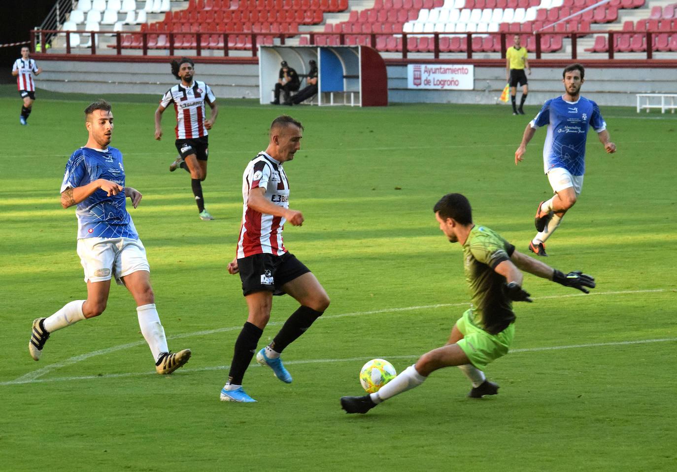 Los blanquirrojos se impusieron el sábado al Arnedo en Las Gaunas (2-0)