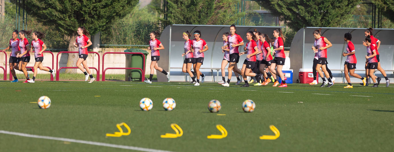 Las logroñesas iniciaron este lunes la pretemporada con un proyecto ilusionante y reconocido, pero con las incertidumbres que genera el coronavirus