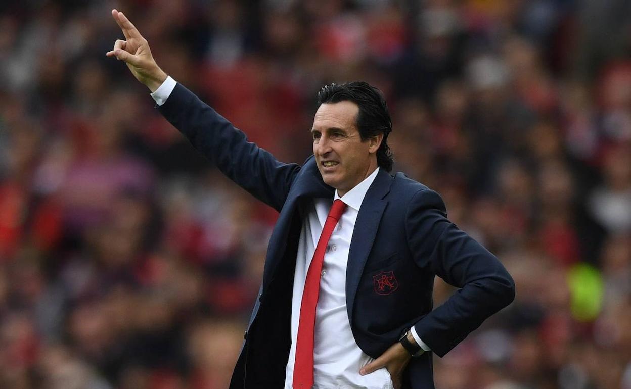 Unai Emery, en su etapa en el Arsenal. 