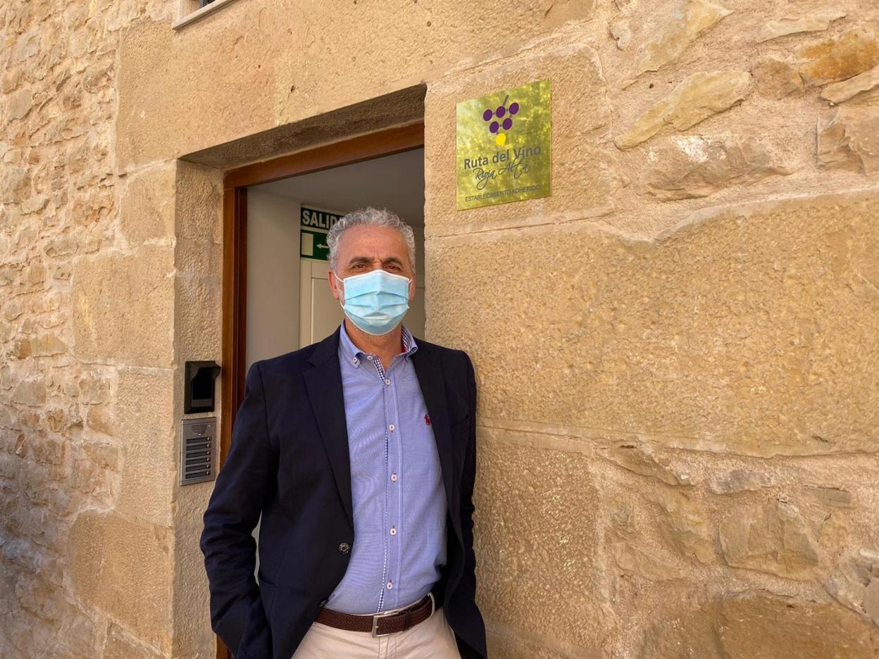 Alfonso Maestre, durante la inauguración de un alojamiento turístico. 