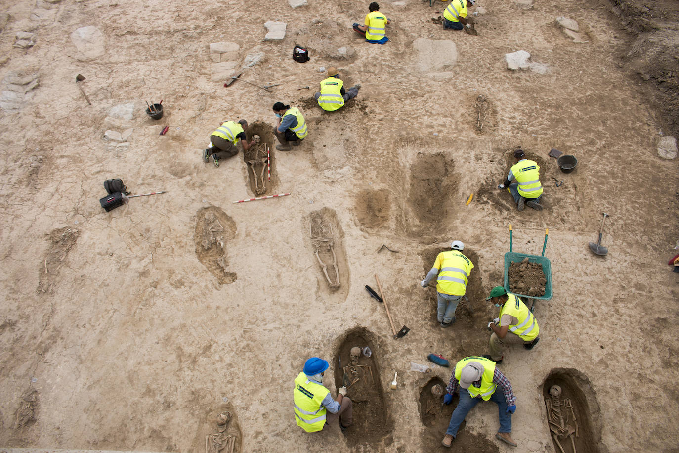 El origen de este hallazgo son los trabajos arqueológicos previos al desdoblamiento de la carretera N-120