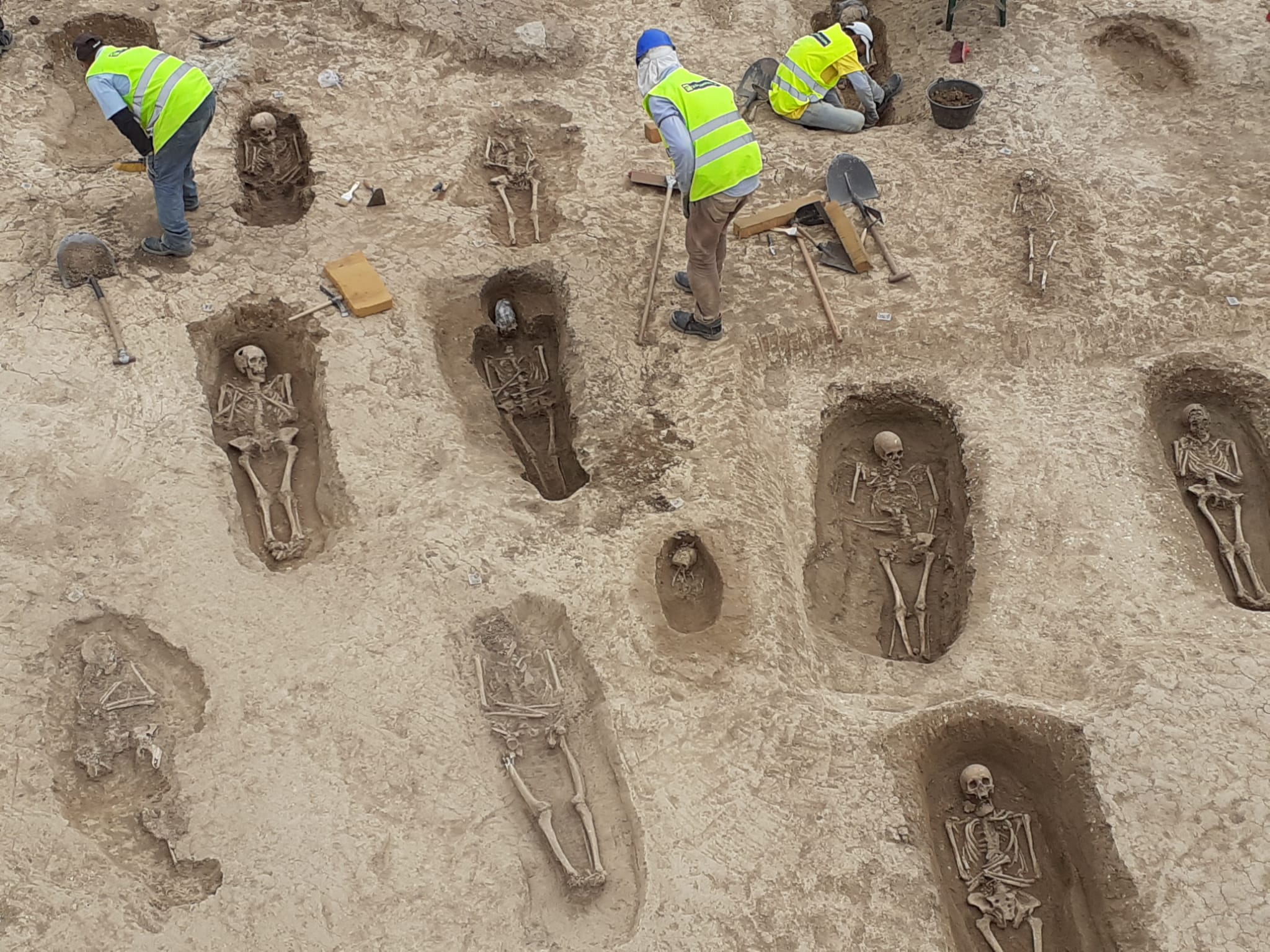 El origen de este hallazgo son los trabajos arqueológicos previos al desdoblamiento de la carretera N-120