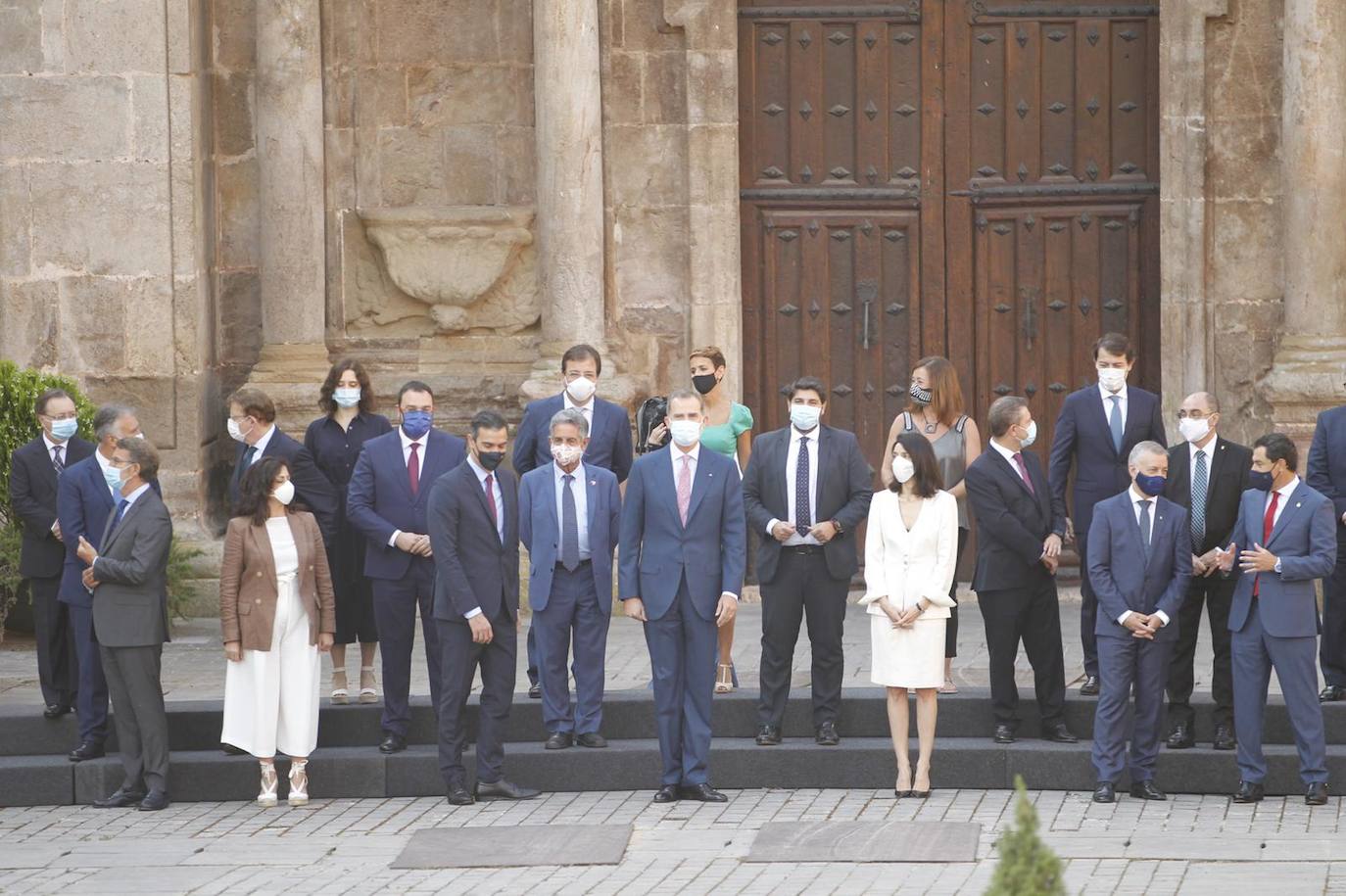 Llegada de los presidentes autonómicos a San Millán