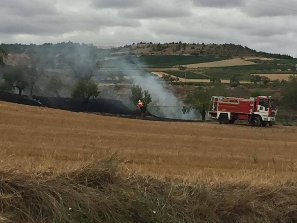 Este domingo se ha producido un incendio agrario que ha sido controlado a alrededor de las cuatro de la tarde