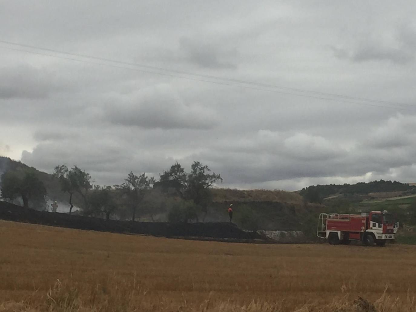 Este domingo se ha producido un incendio agrario que ha sido controlado a alrededor de las cuatro de la tarde