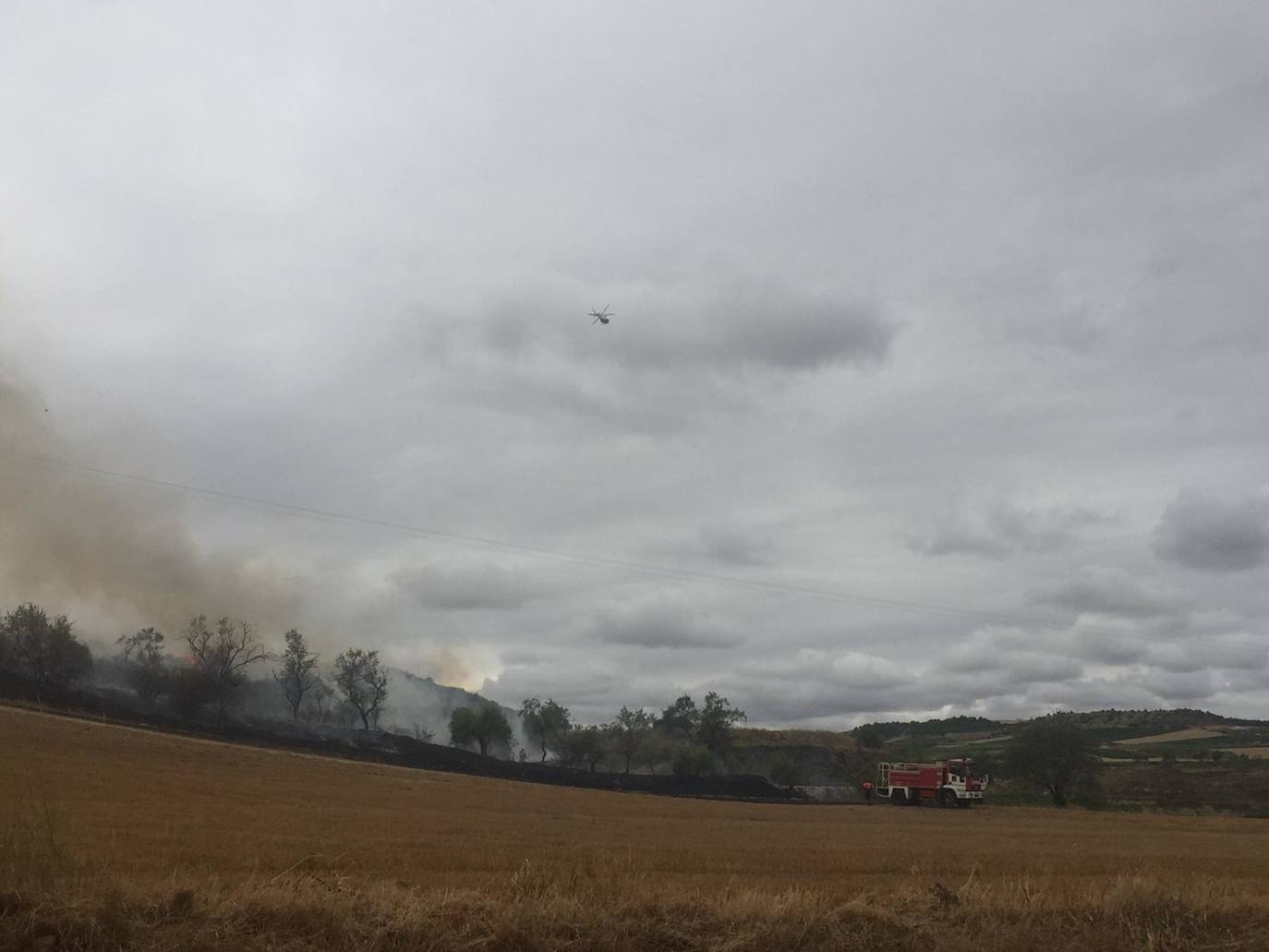 Este domingo se ha producido un incendio agrario que ha sido controlado a alrededor de las cuatro de la tarde