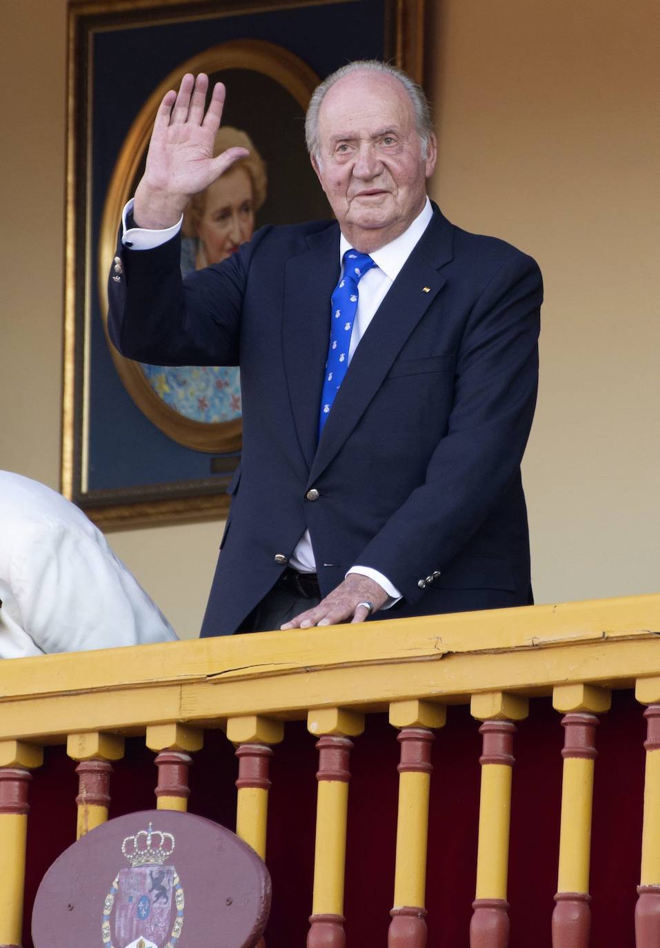 2019. El rey Juan Carlos asiste a los toros en Aranjuez, una de sus aficiones.