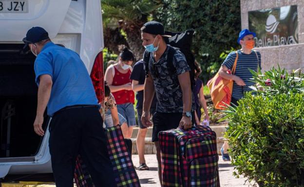 Turistas extranjeros en Mallorca.