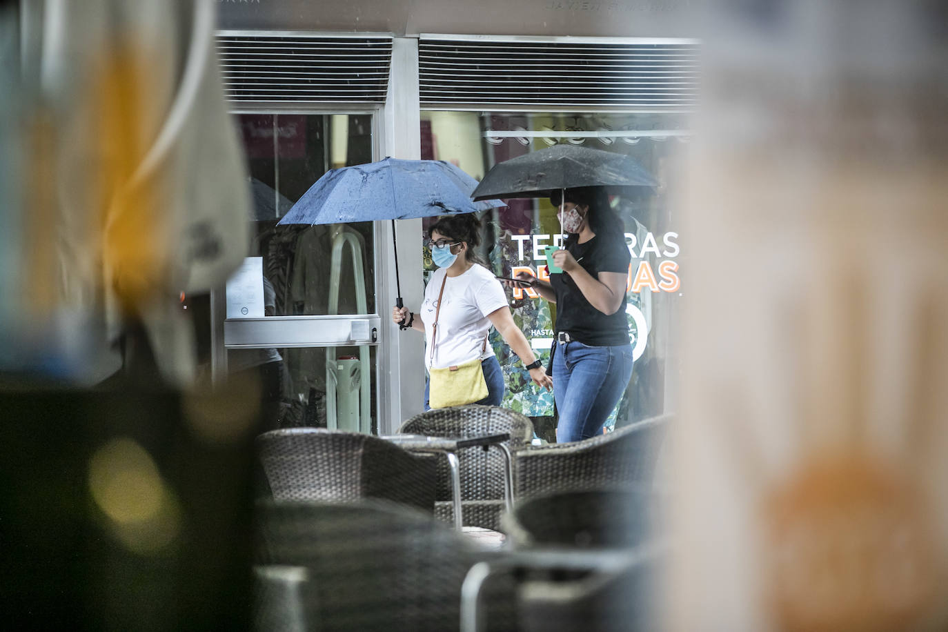 La capital riojana sufrió una fuerte tormenta este miércoles desde las dos a las tres de la tarde