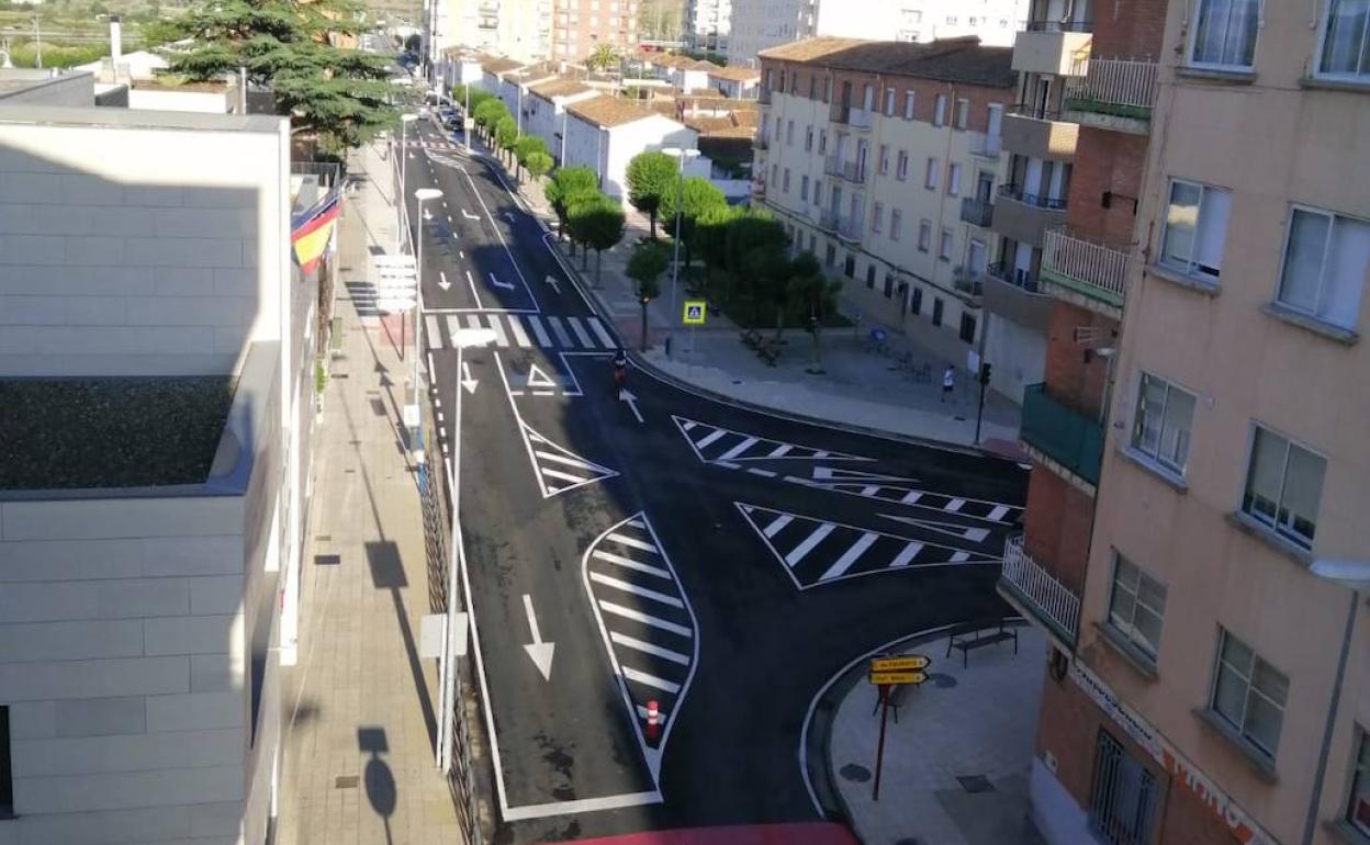 La avenida Numancia se abre de nuevo al tráfico en Calahorra