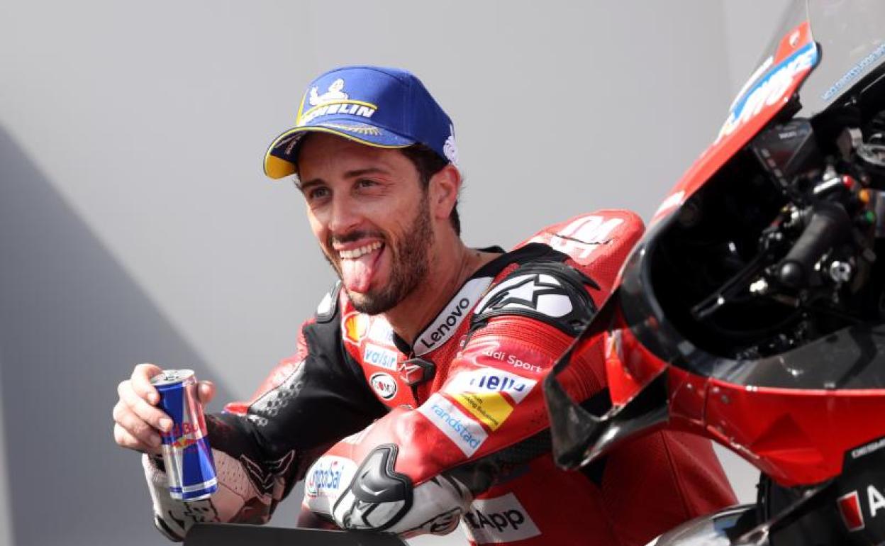 El piloto italiano Andrea Dovizioso celebra su triunfo en el Red Bull Ring de Spielberg. 