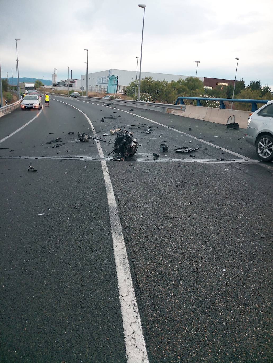 Fotos: Dos fallecidos en un accidente de tráfico en la N-232 en Alfaro