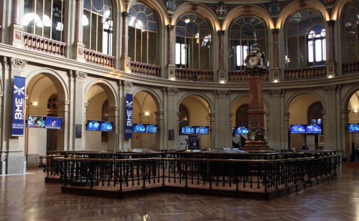 El Palacio de la Bolsa en Madrid. 