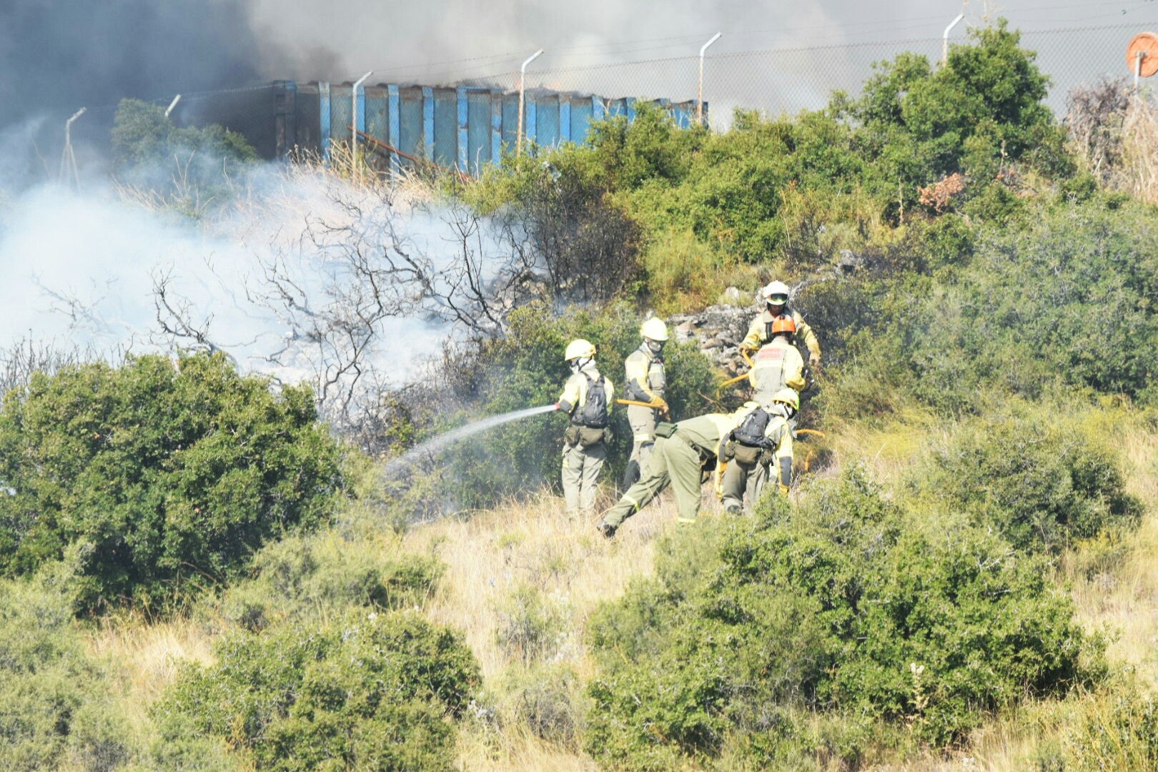 Fotos: Incendio en el Ecoparque de Logroño