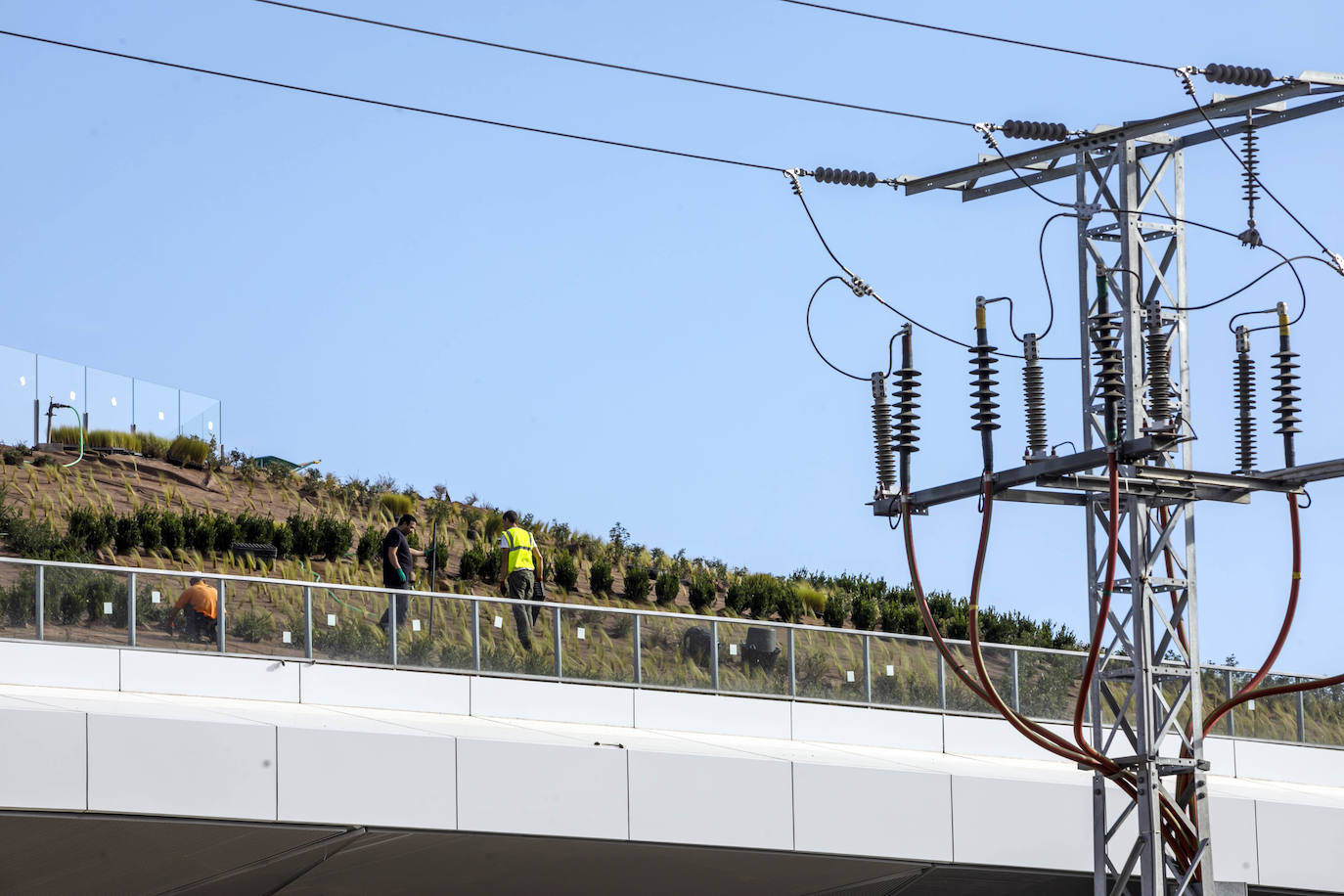 Así se encuentra la obra, un puente de 60 metros, en estos momentos