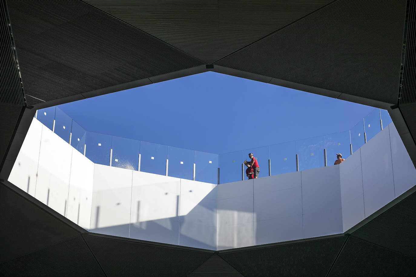 Así se encuentra la obra, un puente de 60 metros, en estos momentos