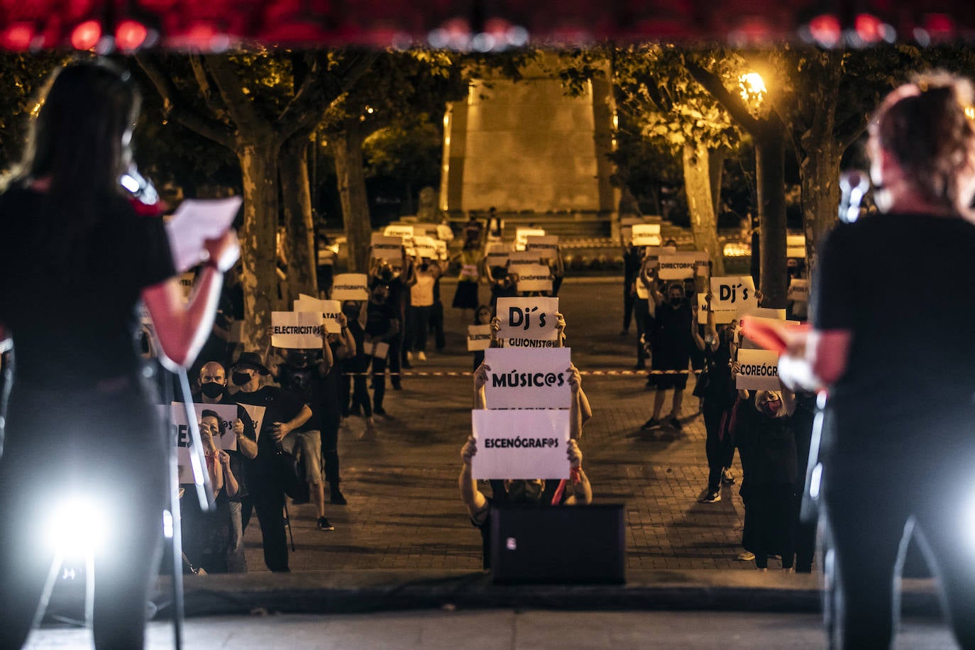 Ha sido una concentración silenciosa y sin precedentes