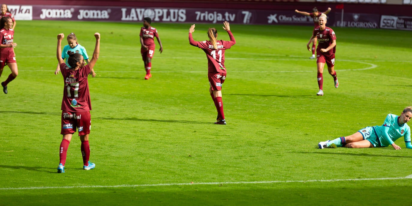 Las riojanas abrieron la Primera Iberdrola en Las Gaunas perdiendo ante el Levante