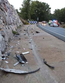 Imagen secundaria 2 - Nuevo accidente en la N-232: salida de vía en Torremontalbo