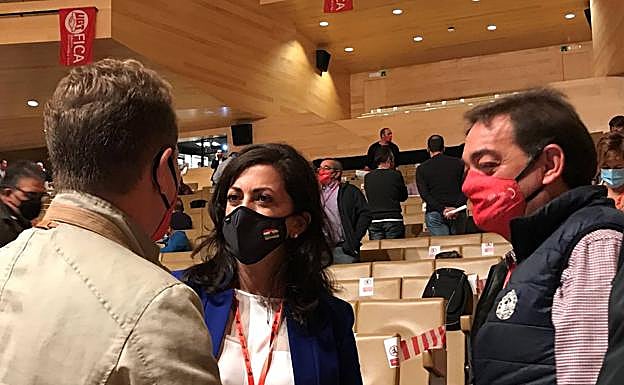 Concha Andreu en al Congreso de la FICA de UGT de La Rioja. 