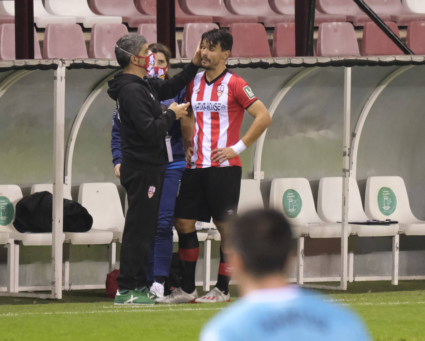 Los blanquirrojos han caído en Las Gaunas por culpa de un gol de Borja Bastón en el minuto 30