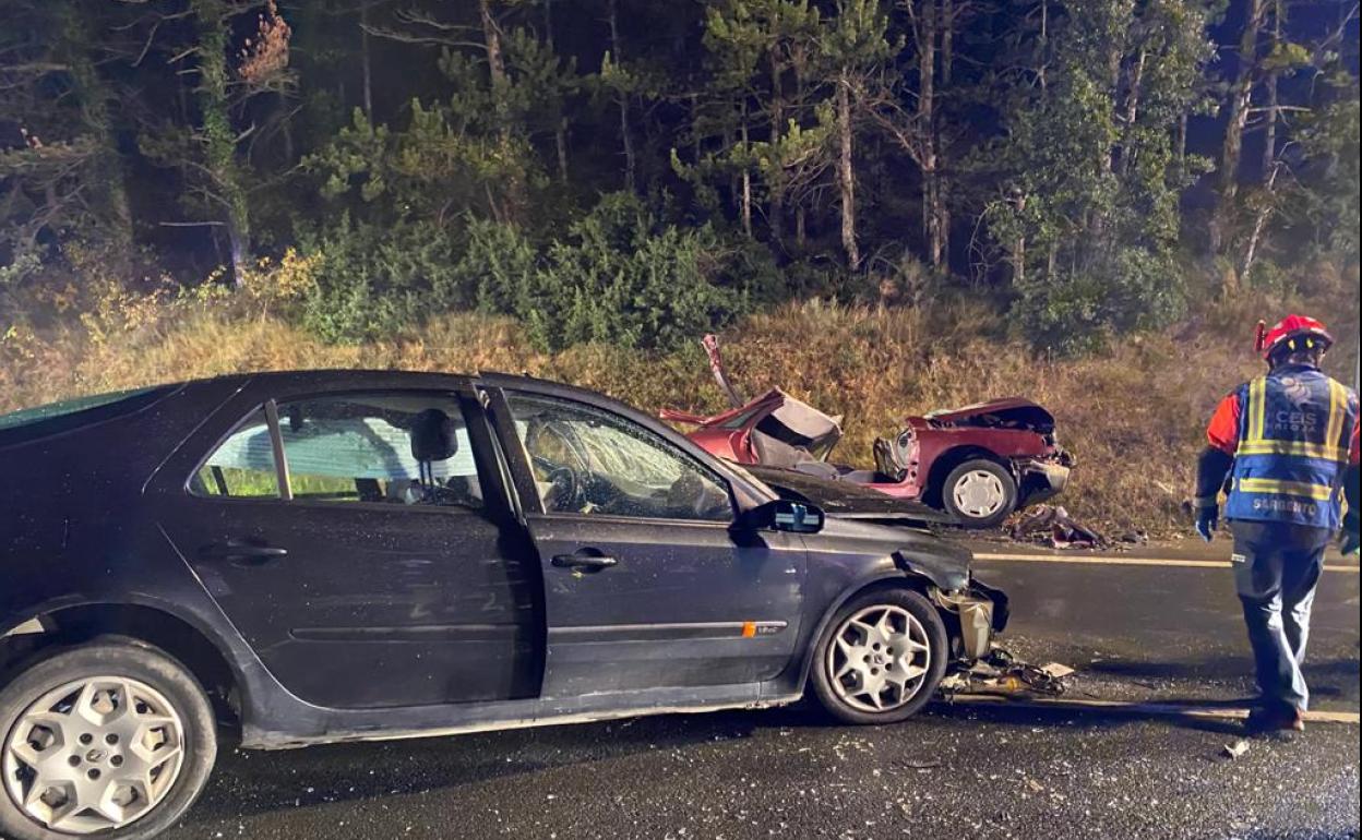 Estado en el que han quedado los vehículos implicados en el accidente. 