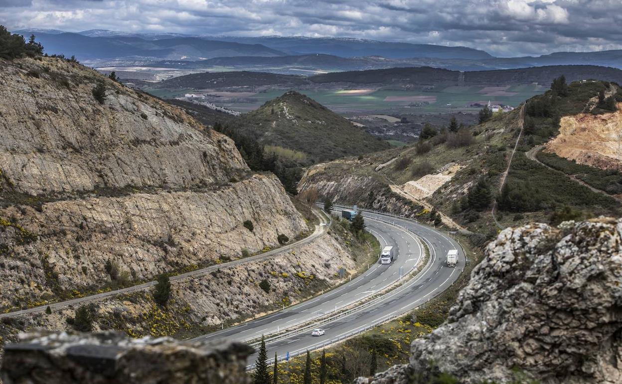 Herida en la AP-68 a la altura de Haro por el choque de su vehículo con un jabalí