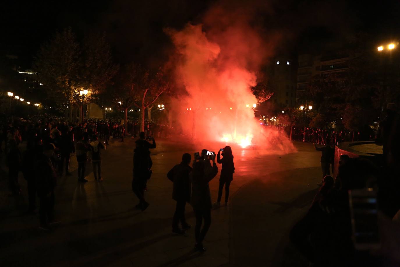 La capital riojana ha vivido este sábado una tensa jornada