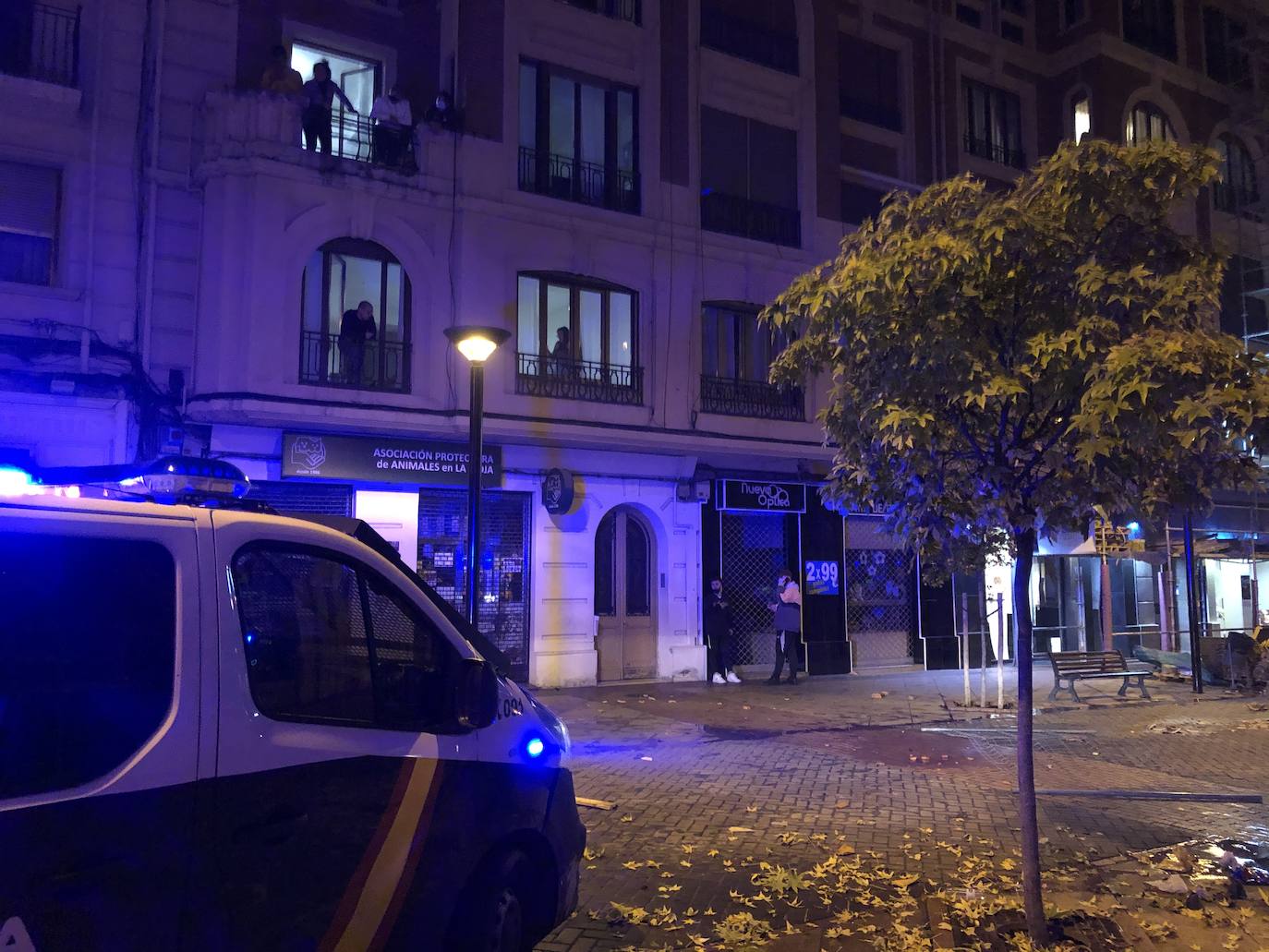 La capital riojana ha vivido este sábado una tensa jornada