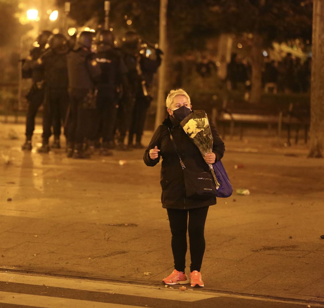 La capital riojana ha vivido este sábado una tensa jornada