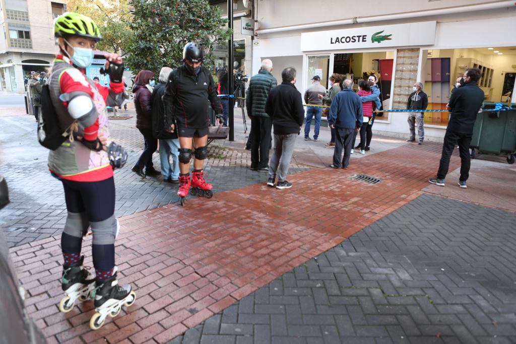 Fotos: El centro de Logroño despiera incrédulo tras la noche de destrozos y saqueos