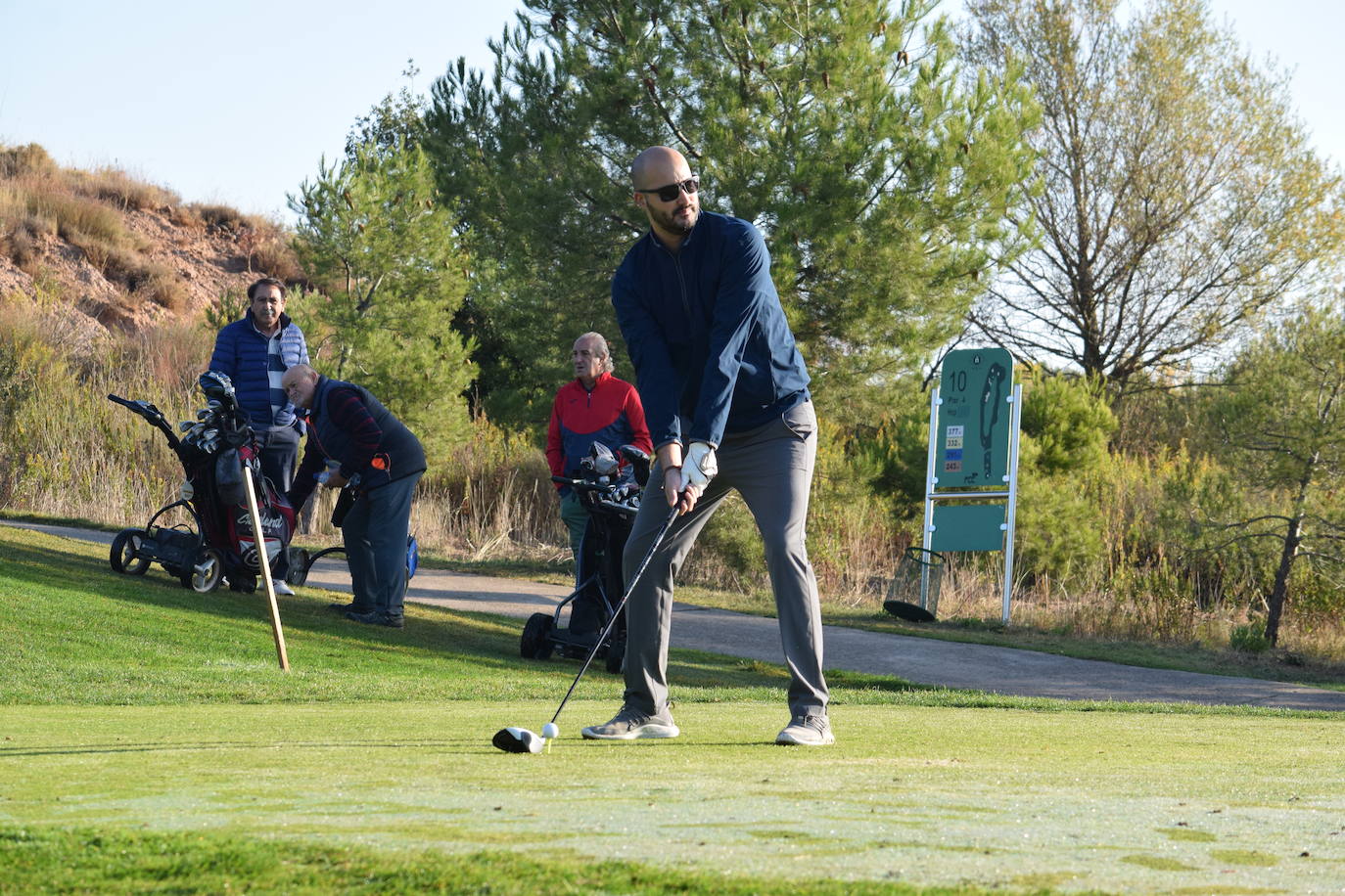 El torneo de la Liga Golf y Vino se disputó con unas magníficas condiciones climatológicas