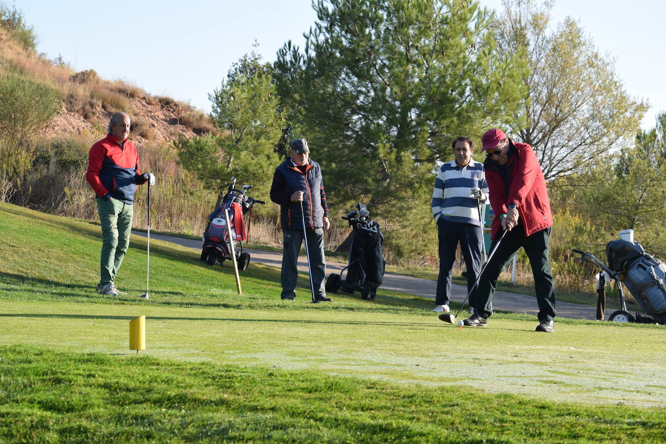 El torneo de la Liga Golf y Vino se disputó con unas magníficas condiciones climatológicas