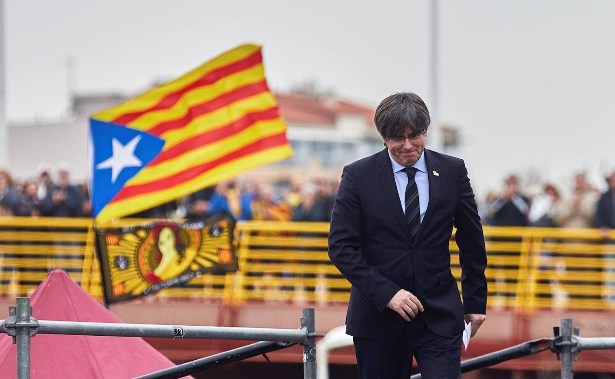 El expresidente catalán Carles Puigdemont, en Bélgica.