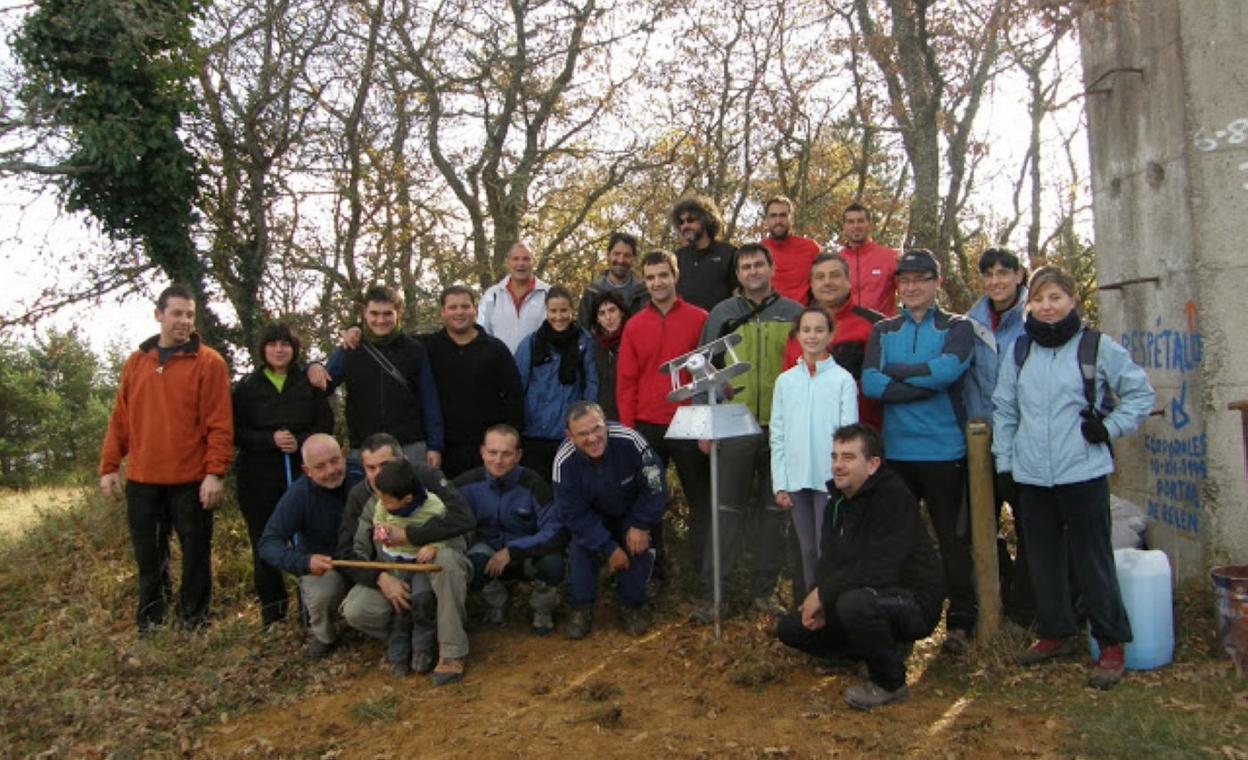 Participantes en la primera salida del club, en noviembre del 2011. 