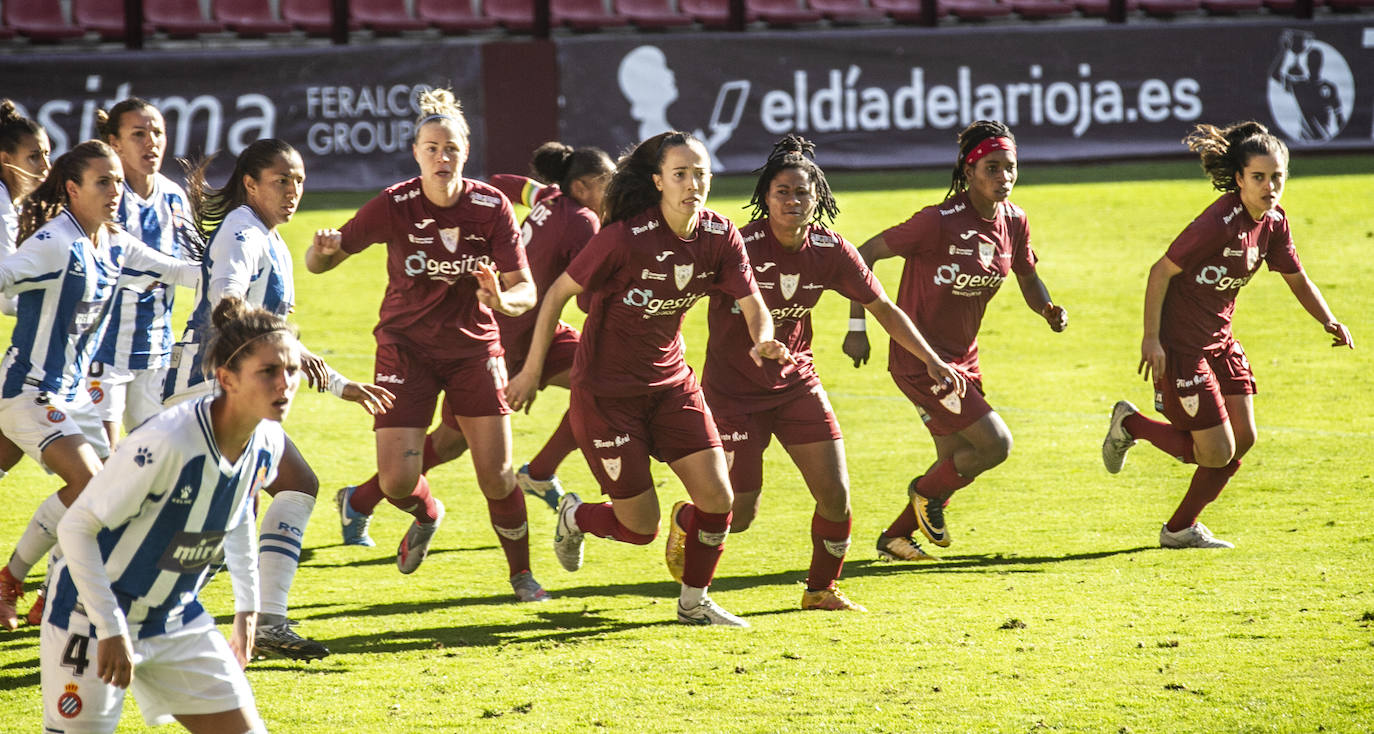 El equipo riojano ha empatado y se hunde en la tabla. 